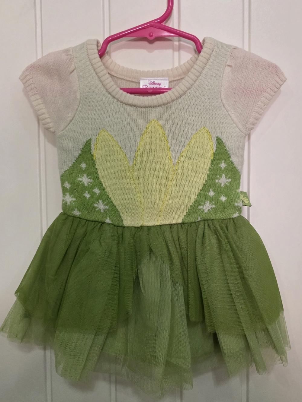 Disney Baby Girl Princess Tiana 3-6 M Dress Costume Vacation Shower Halloween